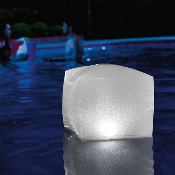 Intex Floating LED Cube - Multi-Color Illumination-Perfect for Pool & Garden