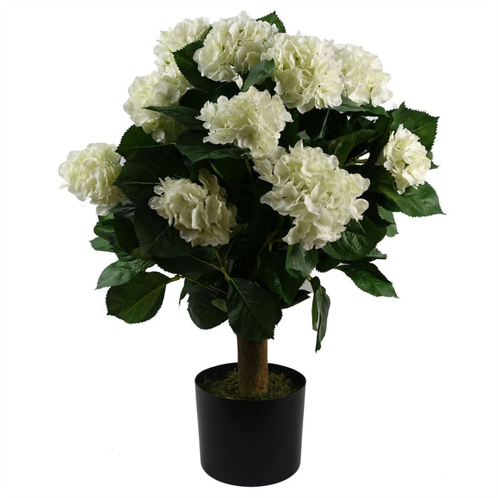 Premium 70cm White Hydrangea Plant - High Quality Silk Flowers - Elegant Design - Perfect for Any Space