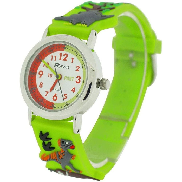 Ravel Children's 3D Dinosaur Time Teacher Watch - High Quality, Small Wrist Fit - R1513.59