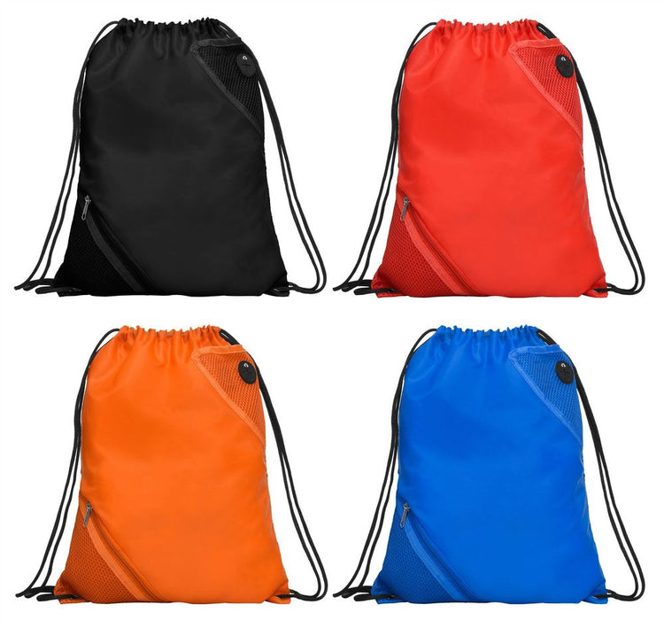 Premium Roly Cuanca Drawstring Bag - All-Purpose, Durable, Adjustable - 4 Colors - 100% Polyester