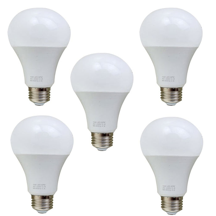 15W E27 Screw LED Light GLS bulbs, Energy Saving Edison  Cool White 6000K non dimmable lights