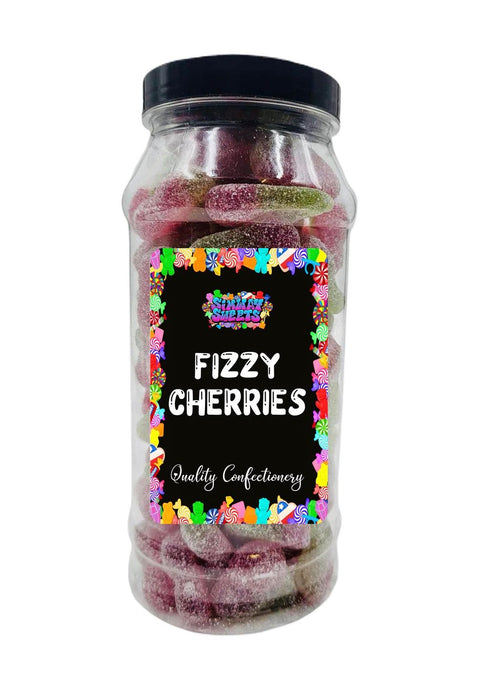 Fizzy Twin Cherries - Retro Sweets Gift Jar + Fast Delivery