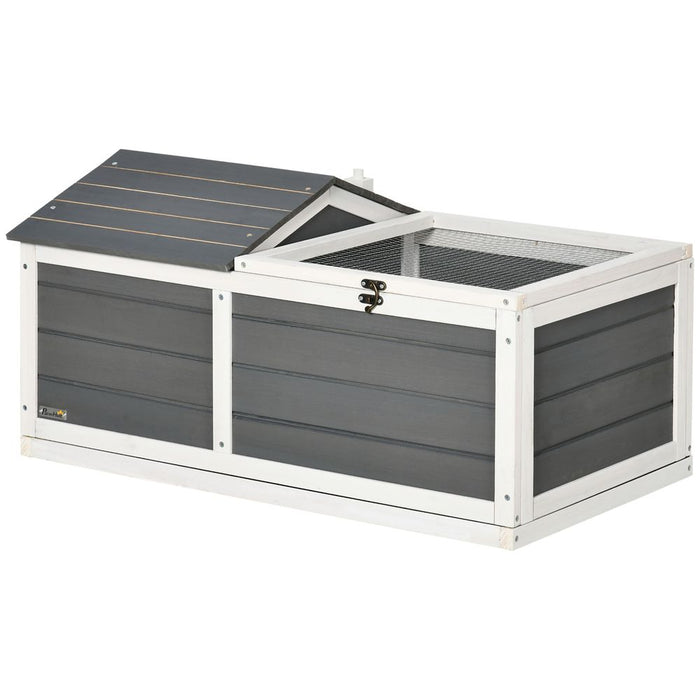 Premium Grey Tortoise House - Indoor/Outdoor Use - High-Quality & Easy Assembly - 43H x 86L x 54W - Shop Now!