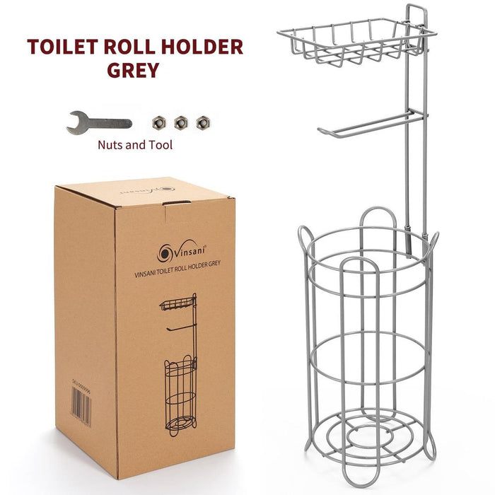 VINSANI Toilet Roll Holder - Space Saving, Easy Installation, Elegant Design, Quality Finish