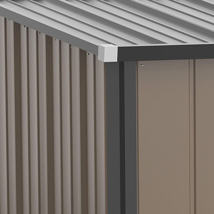 Outsunny Steel Garden Shed - Lockable Door - Weather-Resistant - Spacious Storage - High Quality