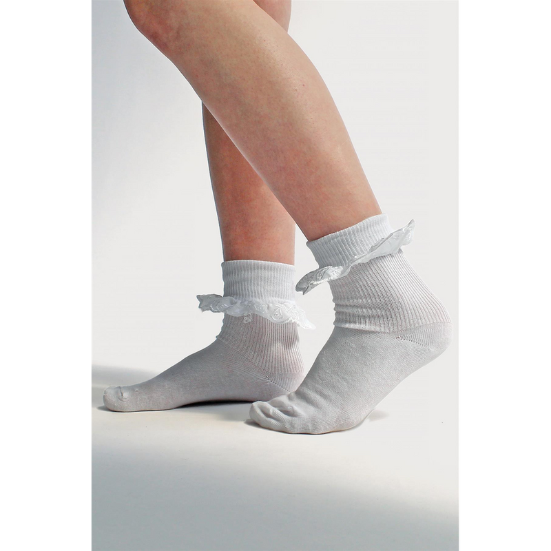 12 Pack Girls Jolie Lace Socks