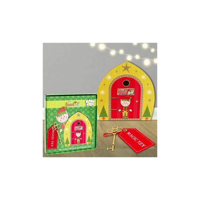 The Good Elf Door & Magic Key: Kid Christmas Shelf Elf Xmas Gift