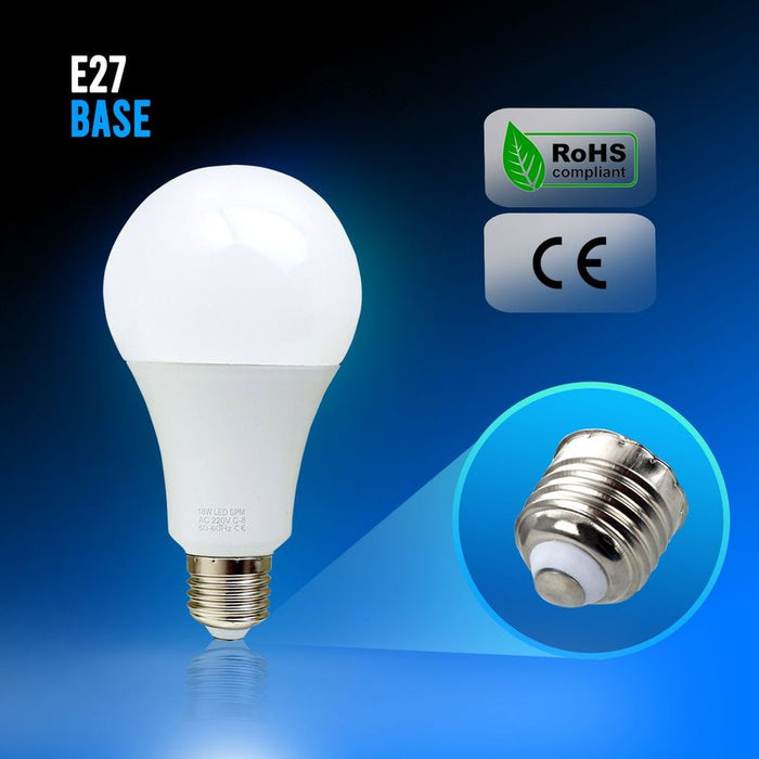 12W E27 Screw LED Light GLS bulbs, Energy Saving Edison  Cool White 6000K non dimmable lights