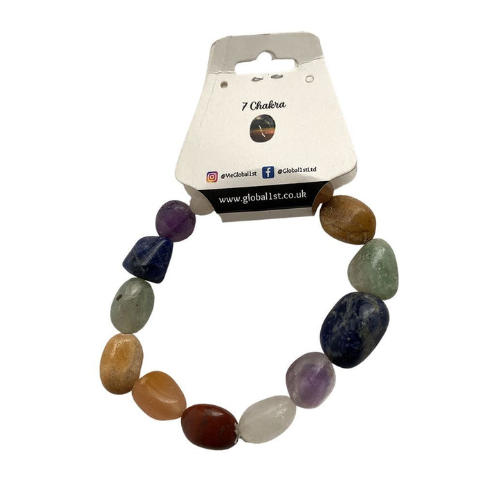 Tumbled Bracelet: Timeless Glamour, Versatile & Unique Crystal Stones for Energy Healing. Shop Now!