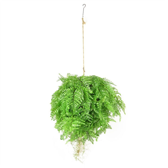 Extra Large 110cm Artificial Hanging Fern Ball - High-Quality Décor