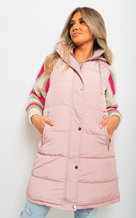 Allyson Midi Longline Padded Puffer Gilet - Stay Warm & Stylish All Year Round!