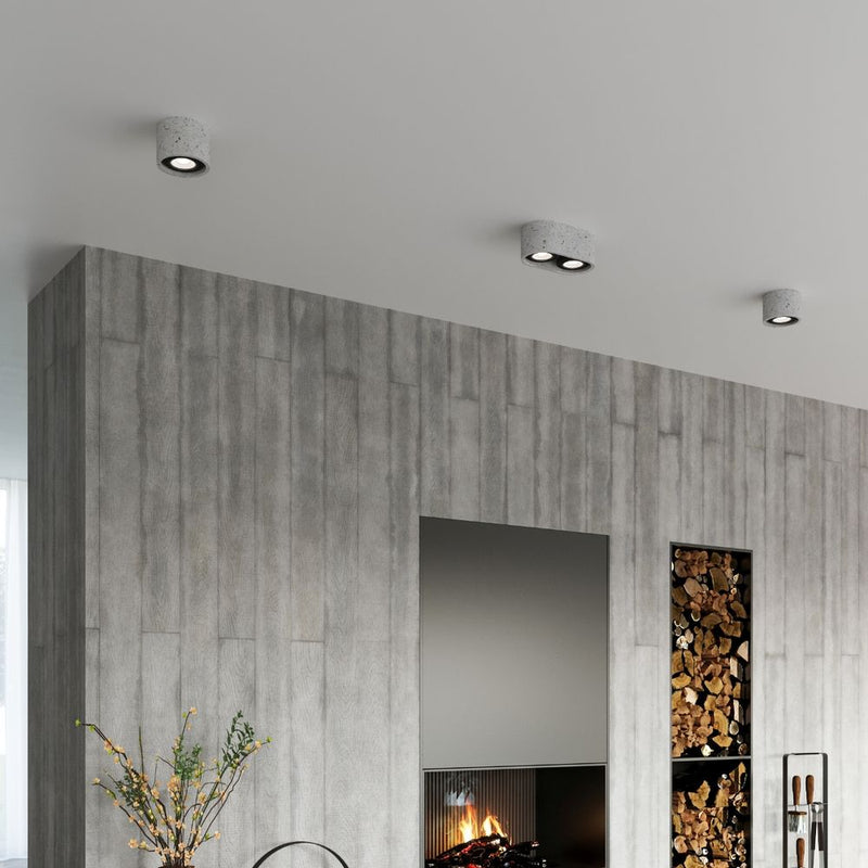 Premium Concrete Ceiling Lamp - Industrial Design GU10 - High Quality
