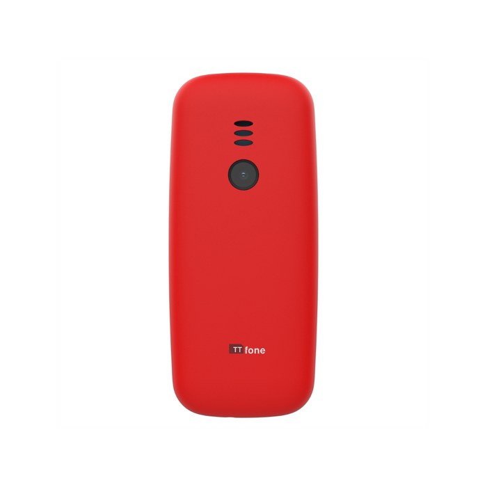 TTfone TT170 Red Dual SIM, Mains Charger, EE Pay As You Go: Best Quality Emergency Mobile Phone