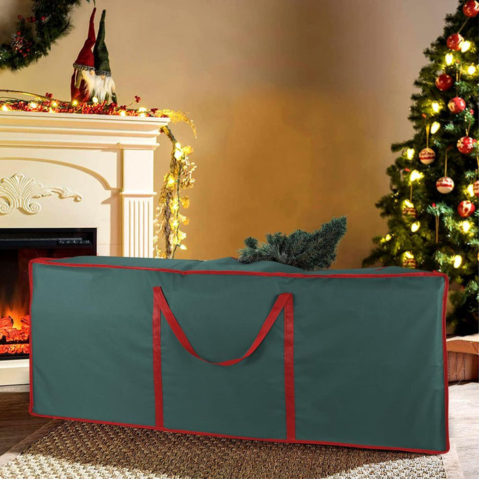 VINSANI XMAS GREEN FABRIC STORAGE BAG 1010038