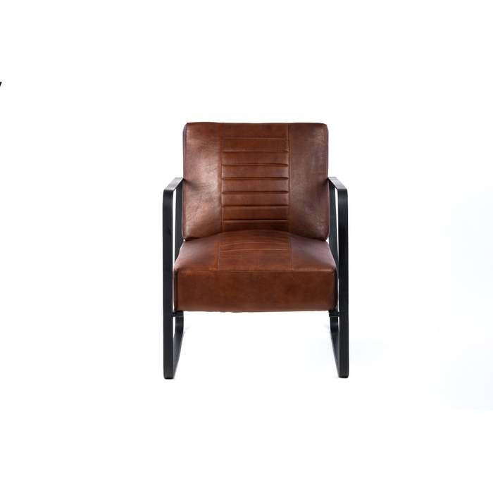 Premium Leather Chair - Industrial Style - 74CM Height