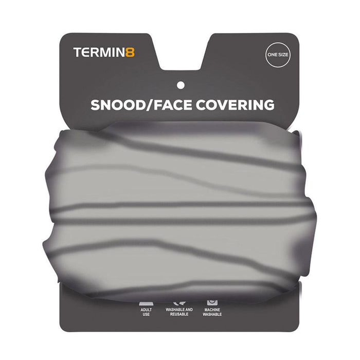 Termin8 Snood & Face Covering - 3 Pack, Grey Camo, Black & Light Grey