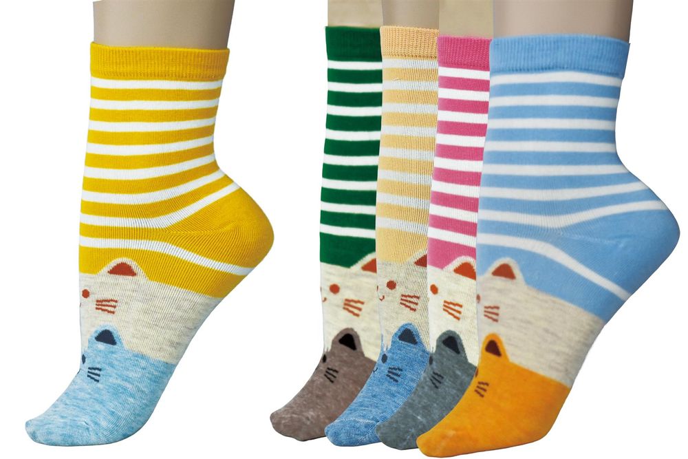 VINSANI Ladies Socks - High Quality Cotton, Comfortable & Stylish - Perfect Gift for Any Occasion