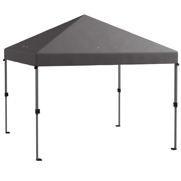 Outsunny 3x3 Pop Up Gazebo - Instant Shelter with 1-Button Push, Grey. High quality, fast assembly, perfect for outdoor gatherings.