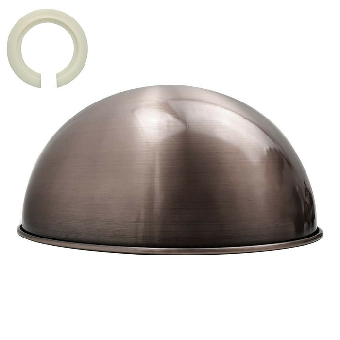 Retro Dome Easy Fit Light Shades Modern Ceiling Pendant Lampshades Metal colors