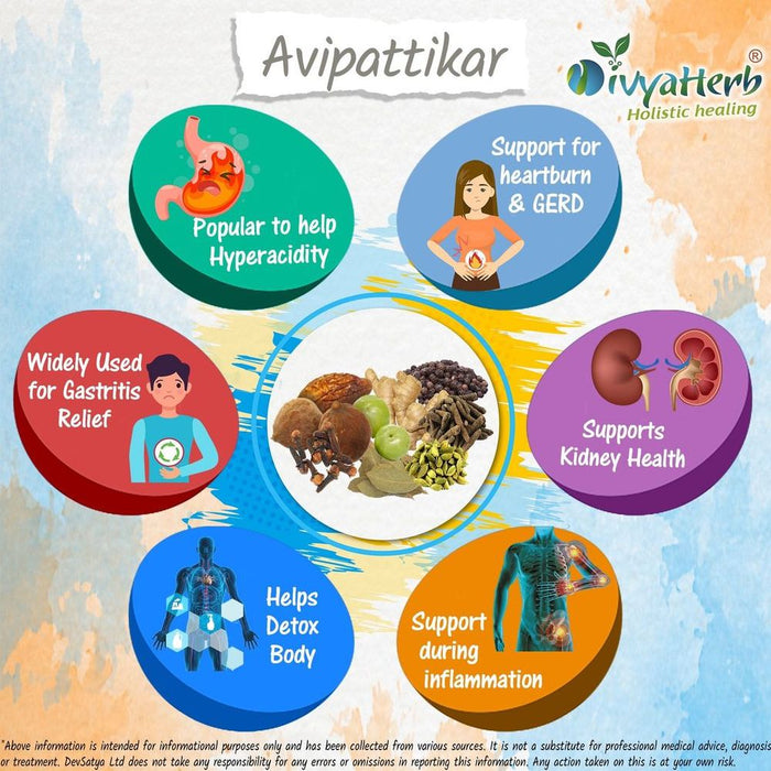 Digestive Support: Avipattikar Powder - Natural Ayurvedic Formula, Promotes Digestion & Balances Pitta Dosha, High Quality - 80g