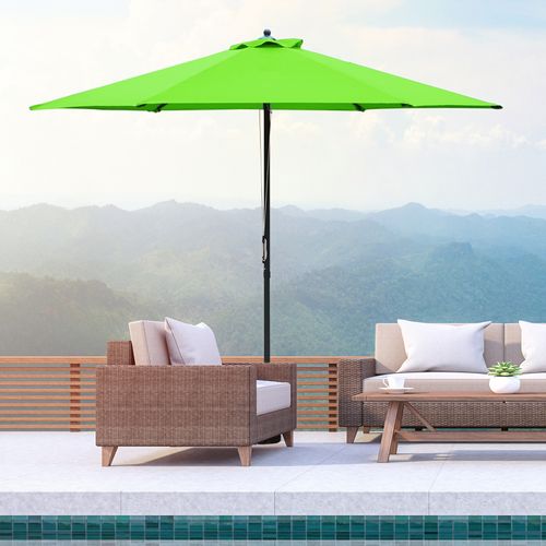 2.8m Patio Sun Umbrella Parasol Outdoor Green BASE NOT INCLUDED