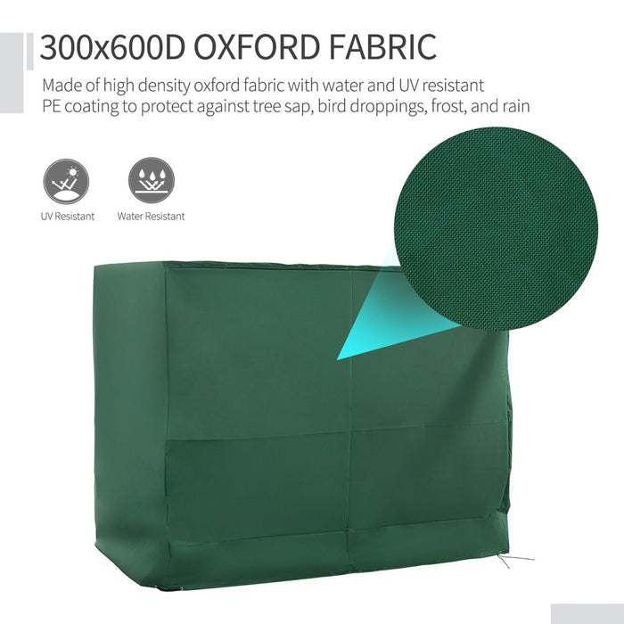 Waterproof and UV Resistant Swing Chair Cover - Green - 230x315cm - High-Quality Oxford Fabric