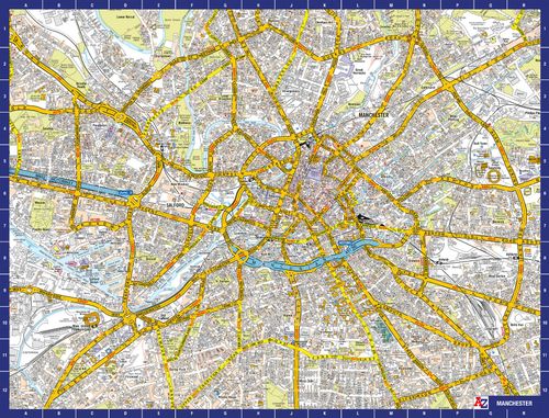 A to Z Map of Manchester 1000 Piece Jigsaw Puzzle