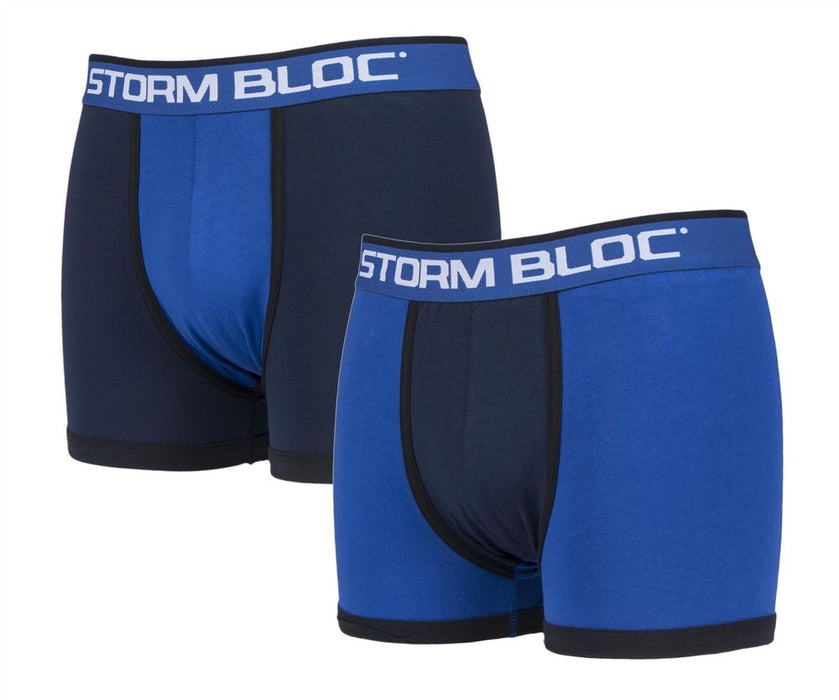 Storm Bloc - 2 Pairs Mens Cotton Boxer Trunks