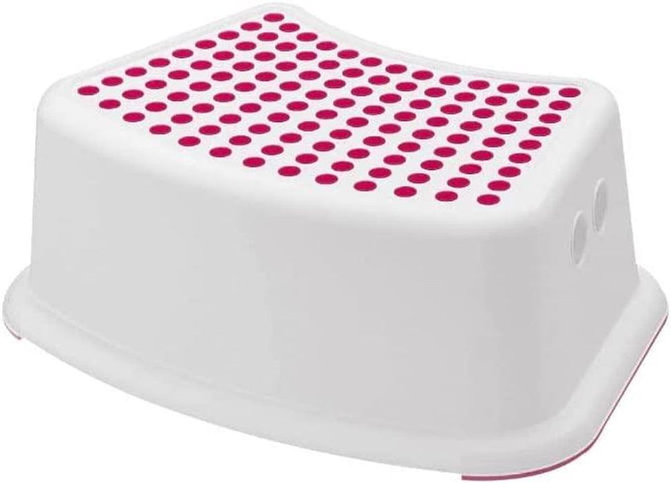 Sterun Plastic Child Foot Step Stool Anti-Slip Cover on Top For Children Practical Non-Slip Toilet Step | Toilet Steps For Toddlers | Step Stool | Toddler Step Stool | Toilet Seat & Step (Pink)