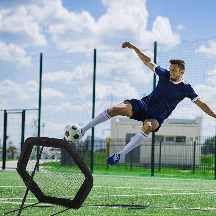 Foldable Rebounder Net - High-Quality Football Training - Adjustable Angles - Improve Skills Now!