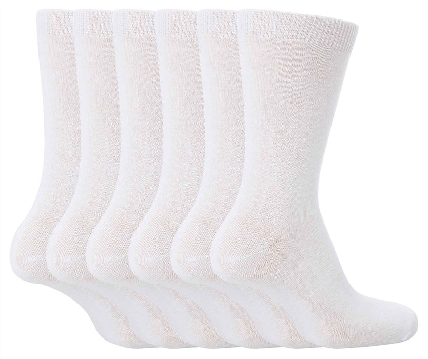 Premium Cotton School Socks - 6 Pairs