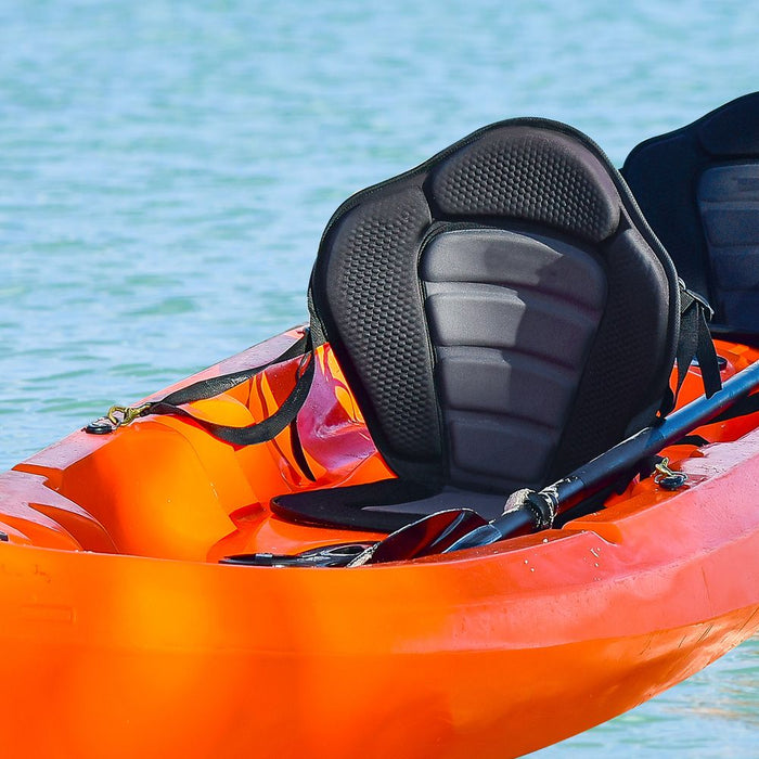 Premium Padded Kayak Seat - Ultimate Back Support & Comfort - Universal Fit for Canoes, Fishing Boats - HOMCOM