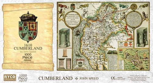Cumberland Historical Map 1000 Piece Jigsaw Puzzle (1610)