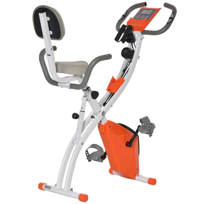 Ultimate Home Fitness Solution: 2-In-1 Exercise Bike with Pulse Sensor - Adjustable & Reliable