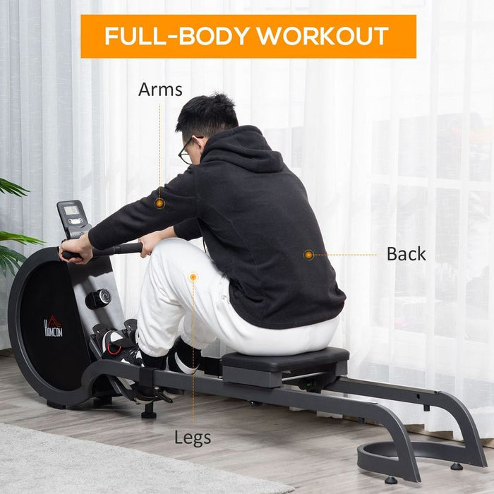 Ultimate Magnetic Foldable Rower: 16-Levels, Home & Gym