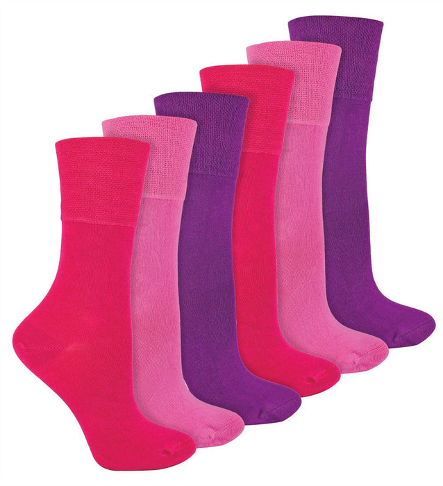 IOMI Footnurse - Ladies 6 Pair Bamboo Non Elastic Socks