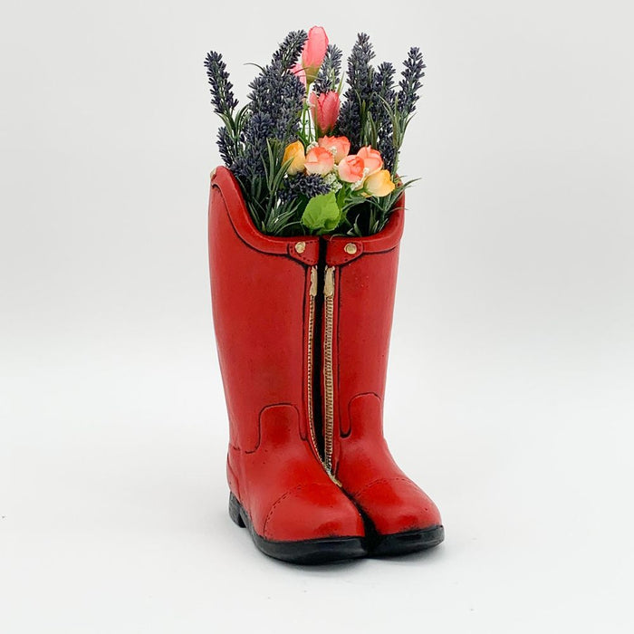 Premium 29CM Red Boot Planter