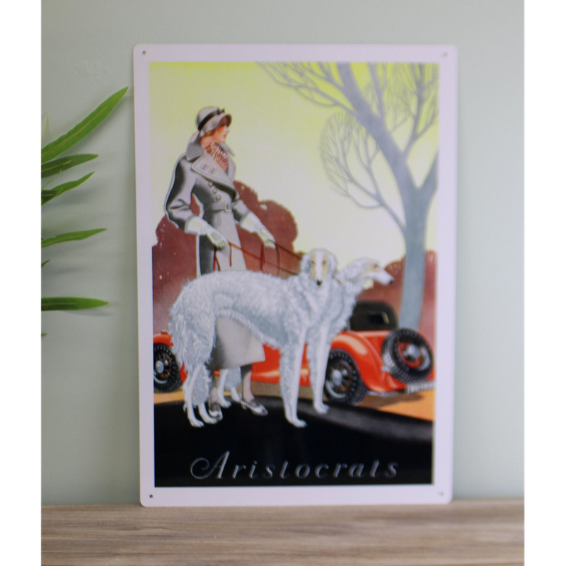 Vintage Metal Sign - Retro Art - Aristocrats