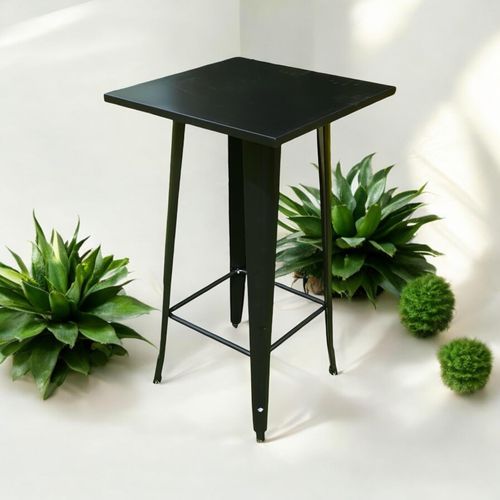 60X60X115CM BLACK METALTABLE