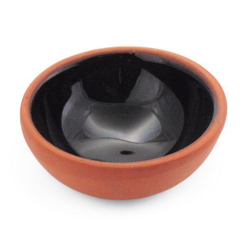 Handmade Ceramic Bowl Moroccan Black 8cm