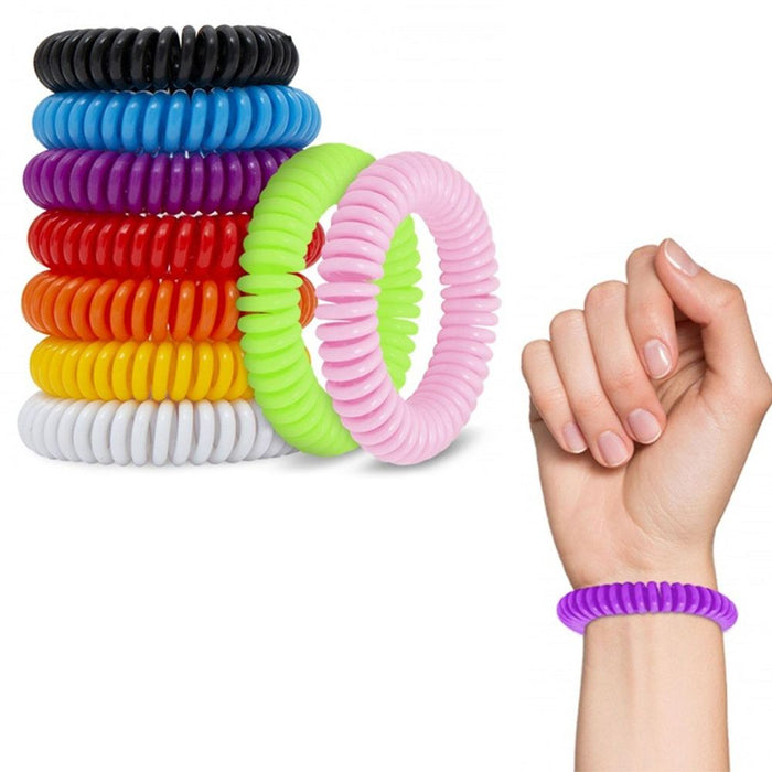 Aquarius Anti-Mosquito Bug Bracelet - 10 Days Protection - All-Natural - Assorted Colors