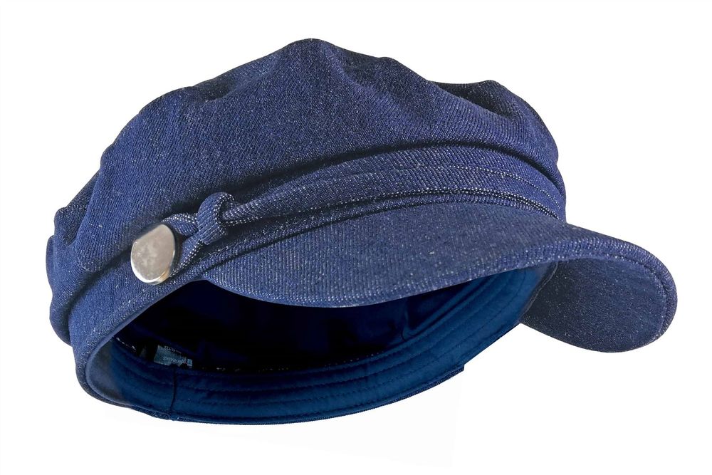 Ladies 100% Cotton Cord Denim Flat Cap