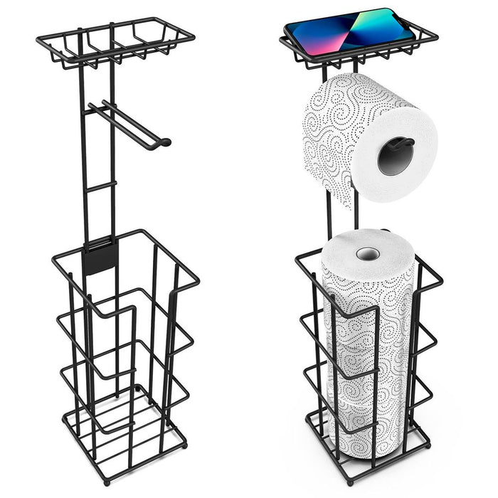 Vinsani Metal Toilet Roll Holder & Storage