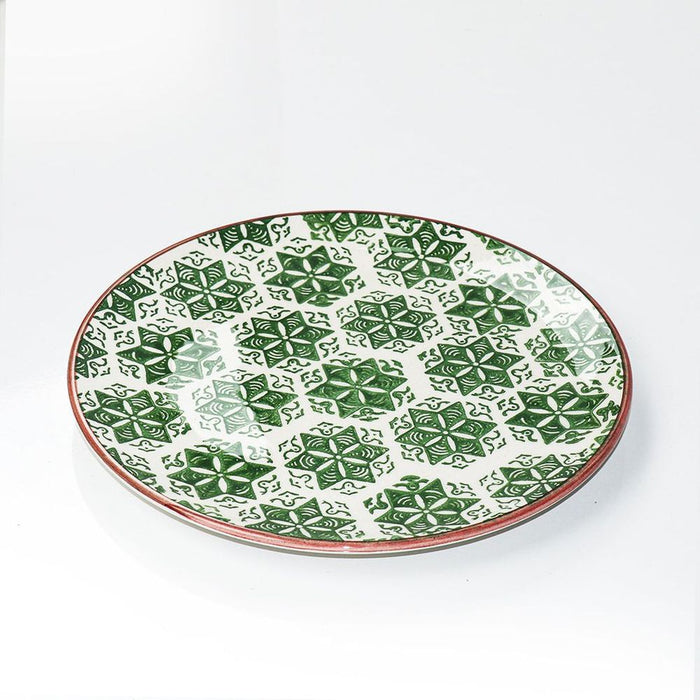 Ceramic Side Plate Nature Snowflake White 21cm