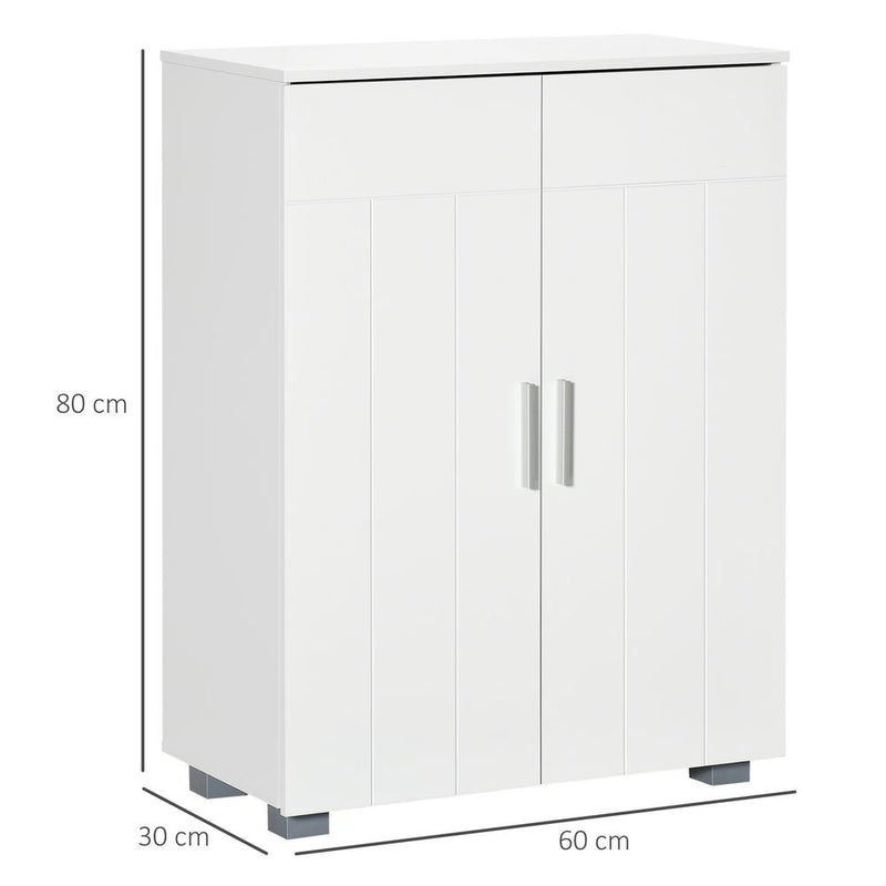 Premium-Quality Modern White Bathroom Floor Cabinet