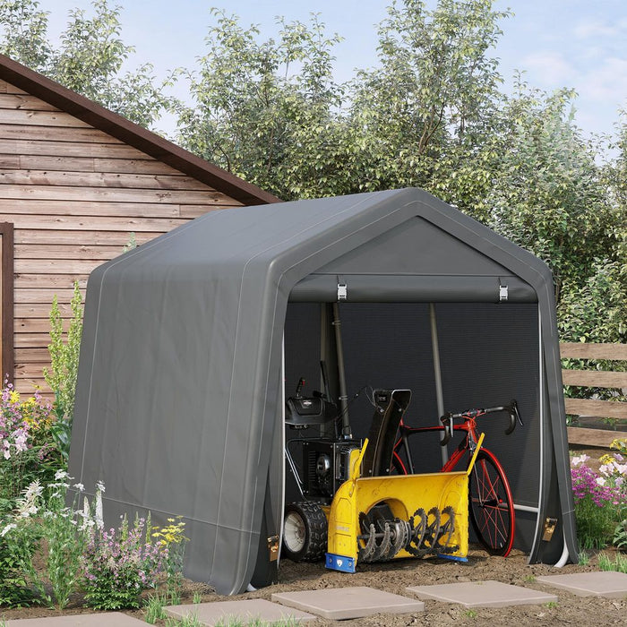 Ultimate Storage Tent, Heavy Duty Metal Frame 2.8x2.4x2.4m, Dark Grey