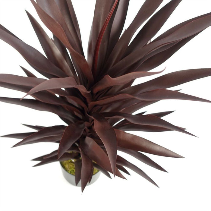 Premium 85cm Dark Red Yucca Plant - Artificial Silk, Lifelike & Stunning Décor