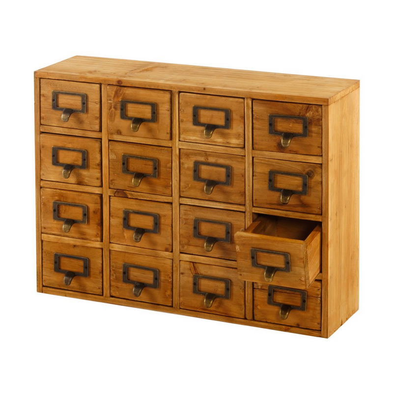 16-Drawer Storage Drawers, 35x15x46.5cm, Ideal for Crafts, Jewelry, Makeup