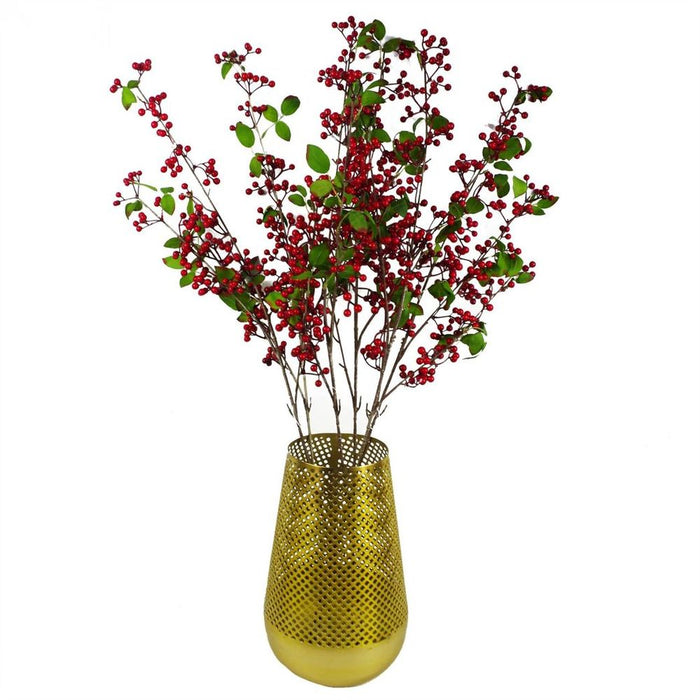 Ultimate Luxurious 80cm Artificial Red Christmas Berry Spray