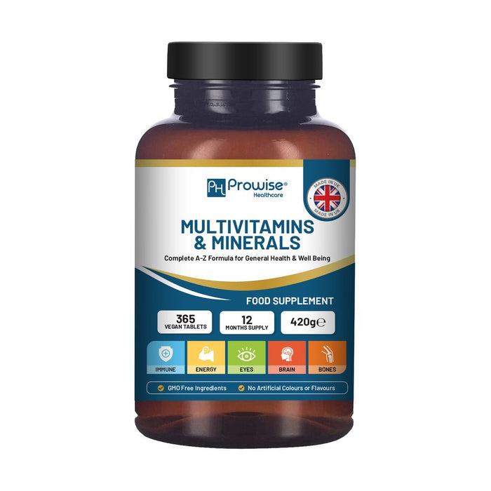 Complete A-Z Multivitamins - 365 Vegan Tablets - Premium Quality